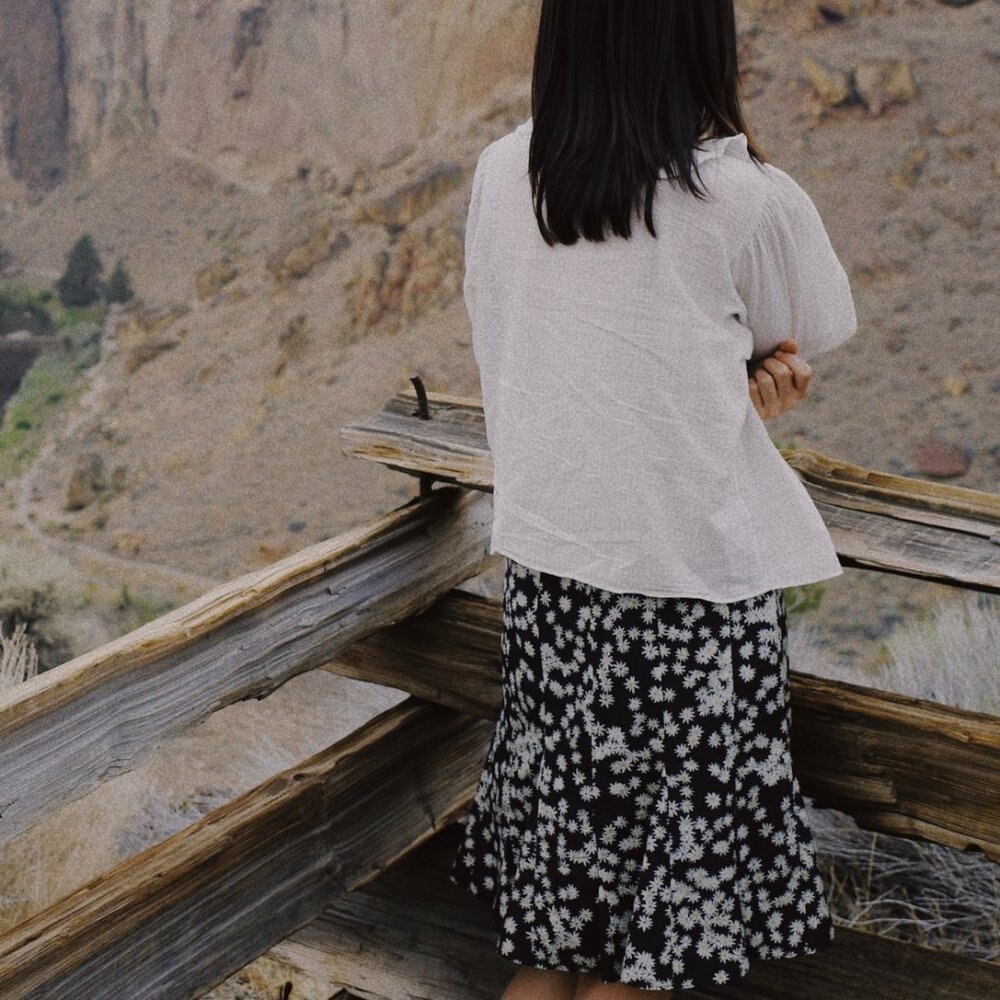 Need Supply Daisy Print Tulip Skirt